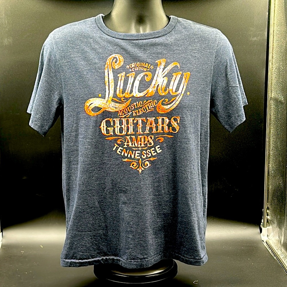Lucky Brand t-shirt. Size L (Slim-fit). Stoney blue. Excellent condition!!